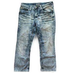 Salvage Supply Co. Men's Bootcut Denim Jeans Blue Size 32x32